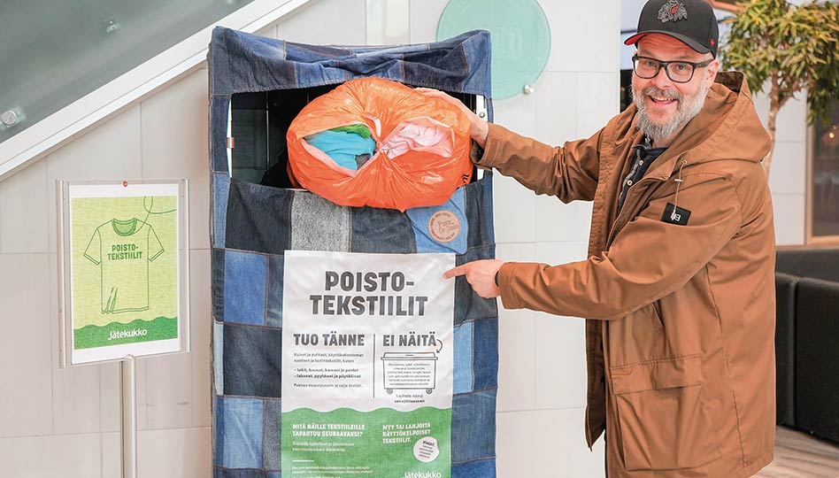 Poistotekstiilin elämä jatkuu raaka-aineena