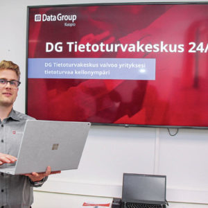 DataGroup turvaa asiakkaidensa liiketoimintaa räätälöidyillä tietoturvapaketeilla. Kartoituksessa käydään läpi kaikki tietoturvan osa-alueet eli hallinto, henkilöstö, toimitilat, laitteet, ohjelmistot, tietoliikenne ja tietoaineisto, ja annetaan parannusehdotukset.